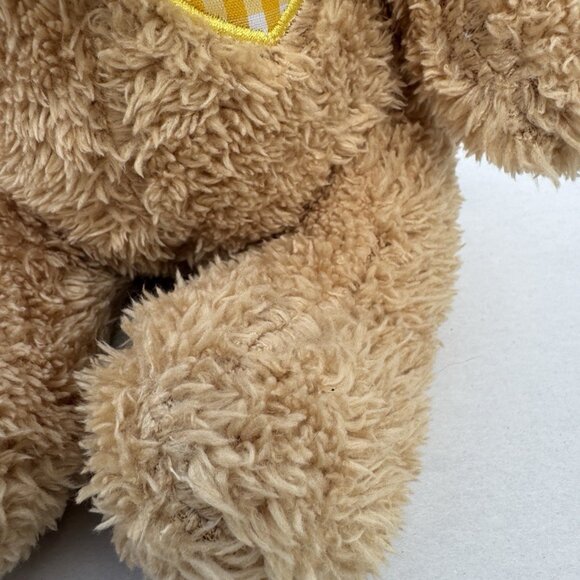 12" Cuddle Bear Teddy Plush Yellow Heart Stuffed Animal Little Tiger Press 2011 - Picture 2 of 14